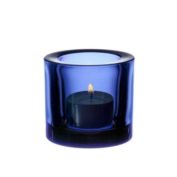 Kivi Ultramarine blå 60mm telyslykt