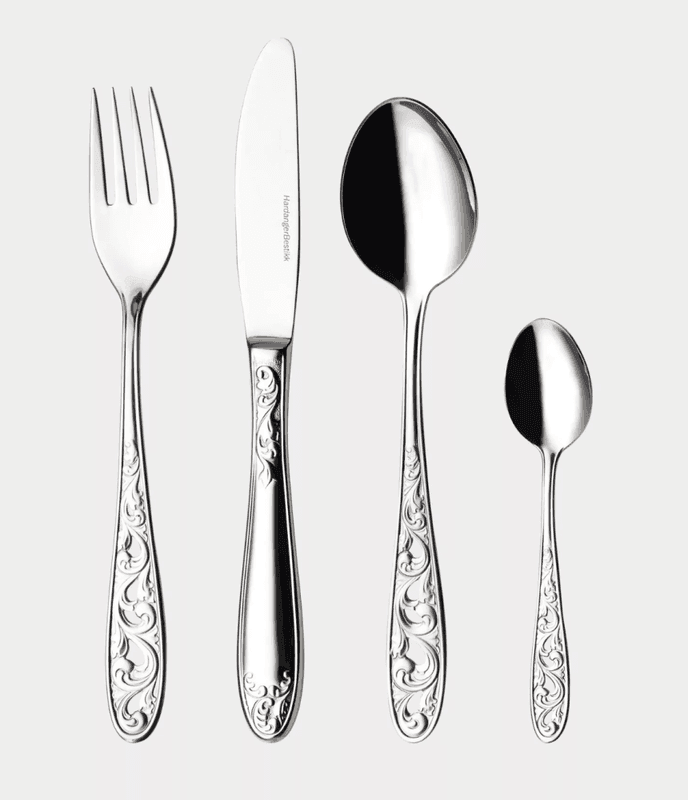 Kristin Bestikksett 24 deler | Hardanger Bestikk | Norsk Design